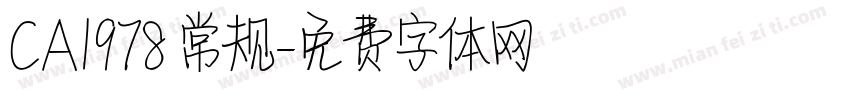 CA1978 常规字体转换